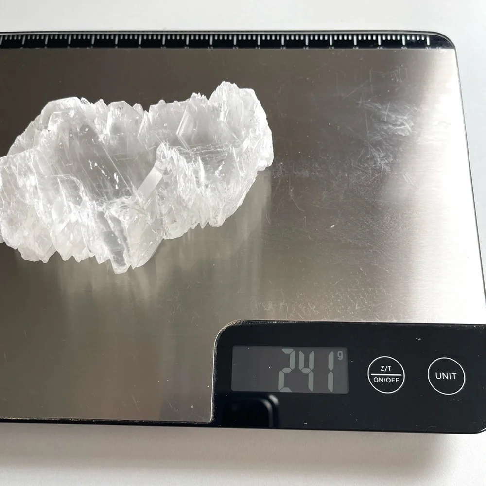 Raw Natural Fishtail Selenite Crystal Gypsym Specimen Mexico‎ 242g spirituality